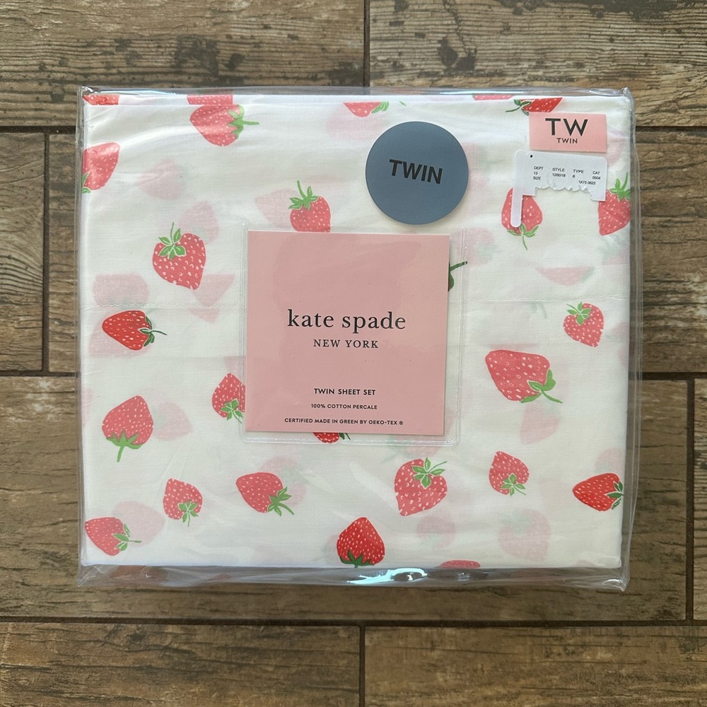 Kate Spade Twin Sheet Set 🍓